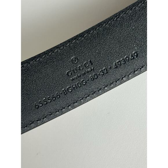 Gucci Selleria G-Buckle Women\'s Leather Belt Black 115/46 IT 655566 NWT main image 4